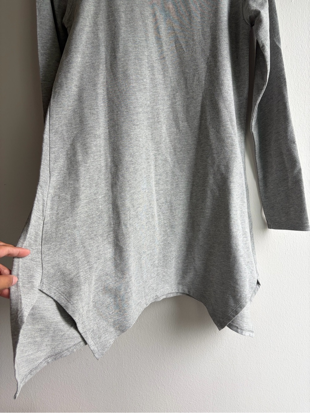 NHL Women’s Asymmetrical Grey Hooded Dress with Navy Canadiens Logo - Picture 6 of 7